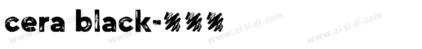 cera black字体转换